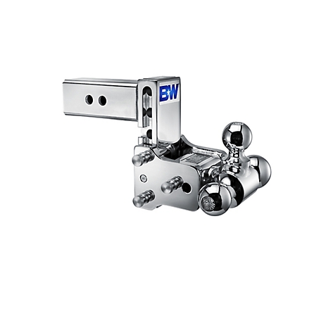 B&W Chrome Tow and Stow Class V Tri Ball with a 5 in. Drop, TS20048C