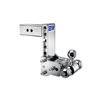 B&W 2-1/2 in. Receiver Tow and Stow Class V Tri-Ball Hitch, 7 in. Drop, 14,500 lb. GTW Capacity