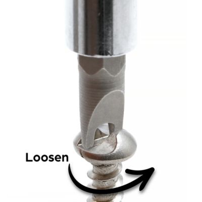 Image showing  One Way Screw Remover and Driver Multi-Bit Tool for #4, #6, #8 and #10 One-Way Screws, (1 Set)