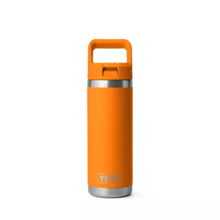 YETI 18 oz Rambler Water Bottle with Color Matching Straw Cap Tumblers