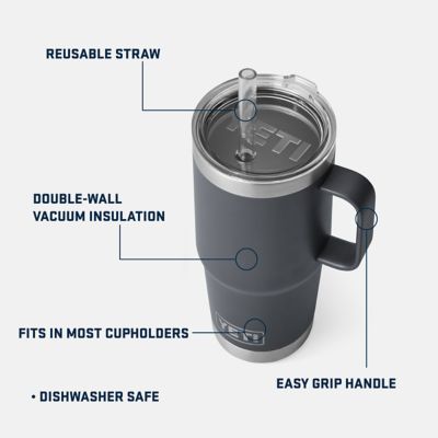 Image showing  25 oz. Rambler Straw Mug