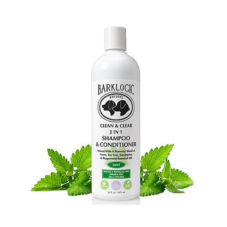 BarkLogic Clean & Clear 2-in-1 Shampoo & Conditioner - Natural Mint Scent