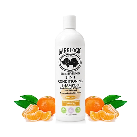BarkLogic Sensitive Skin 2-in-1 Conditioning Shampoo - Natural Tangerine Scent