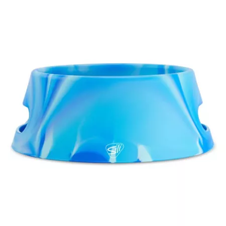 Silipint Aqua-Fur Collapsible/Collapsible Silicone Dog Bowl 18 oz. Single Dog Bowls