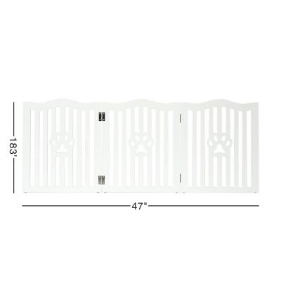 Image showing 4 th Trimate Wooden Freestanding Dog Gate for Small Dogs and Cats