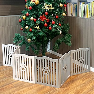 Image showing 6 th Trimate Wooden Freestanding Dog Gate for Small Dogs and Cats