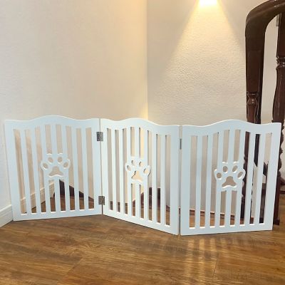Image showing 7 th Trimate Wooden Freestanding Dog Gate for Small Dogs and Cats