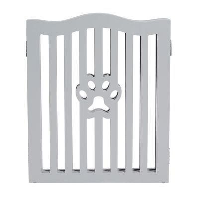 Image showing  Wooden Freestanding Dog Gate for Small Dogs and Cats