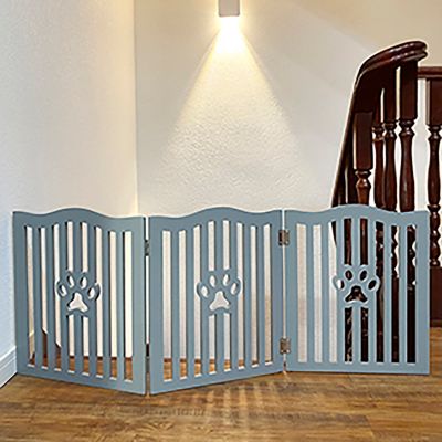 Image showing 5 th Trimate Wooden Freestanding Dog Gate for Small Dogs and Cats