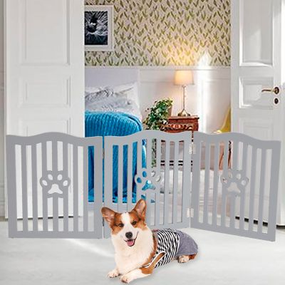 Image showing 6 th Trimate Wooden Freestanding Dog Gate for Small Dogs and Cats
