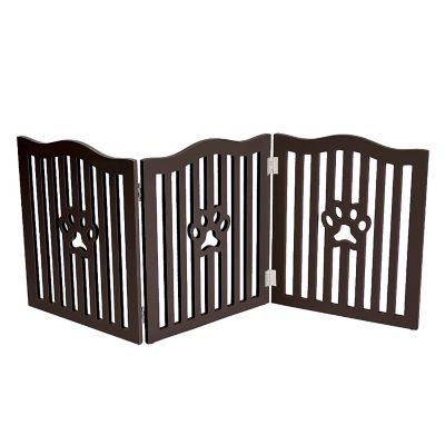 Trimate Wooden Freestanding Dog Gate for Small Dogs and Cats