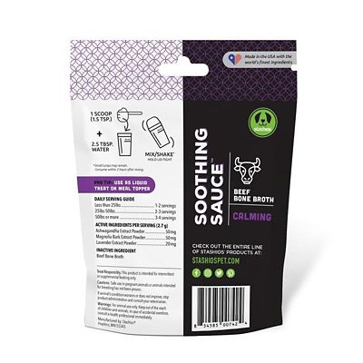 Image showing  Soothing Sauce Calming Beef Recipe Powder Supplement for Dogs and Cats, 3 oz.