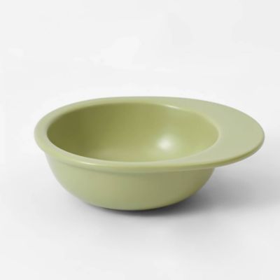 Michu Ceramic Bowl Set for Cats and Dogs, Hat Bowl, Avocado Green