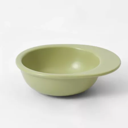 Michu Ceramic Bowl Set for Cats and Dogs Hat Bowl Avocado Green Cat Single Bowls