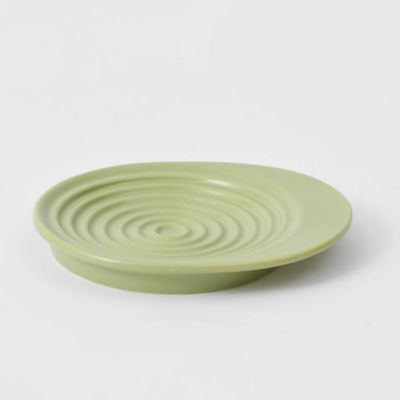 Michu Ceramic Bowl Set for Cats and Dogs, Dish, Avocado Green