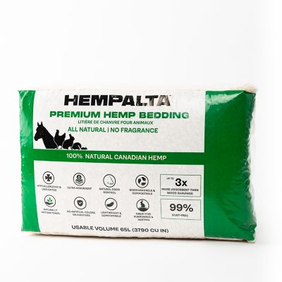 HEMPALTA Premium Hemp Bedding, 65L/2.3 cu. ft.