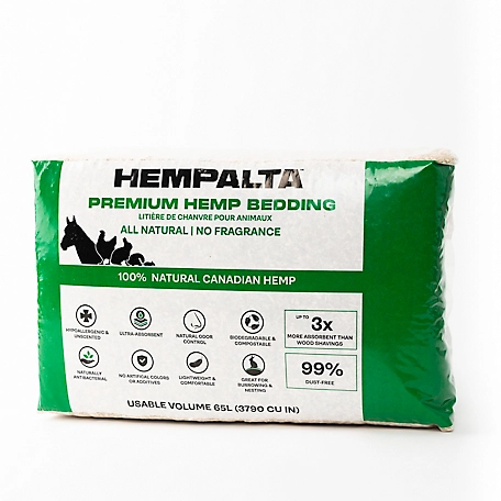 HEMPALTA Premium Hemp Bedding, 65L/2.3 cu. ft.