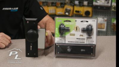 Image showing  Matte Black Mortise Lock Set, Keyed