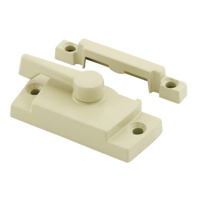 Prime-Line Window Sash Lock 2-1/16 H/C w/Keeper 2-1/16 H/C Die Beige with Screws