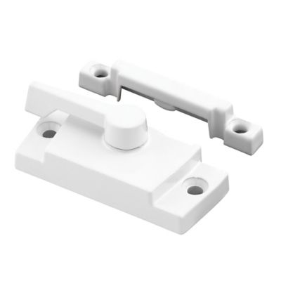 Prime-Line Window Sash Lock 2-1/16 H/C w/Keeper 2-1/16 H/C Die White with Screws