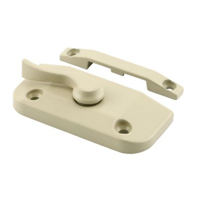 Prime-Line Window Sash Lock 1-7/8 H/C with Keeper 2-1/16 H/C Diecast Beige with Screws