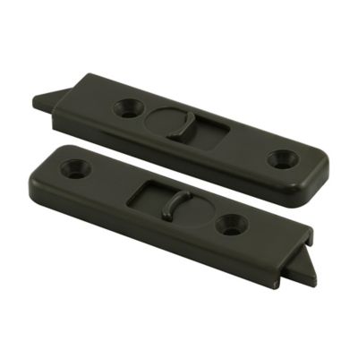 Prime-Line Window Tilt Latch, Plastic, Fits Windsor Windows, Bronze Color, Left and Right Hand Latches, with Fasteners, (1 Pair)