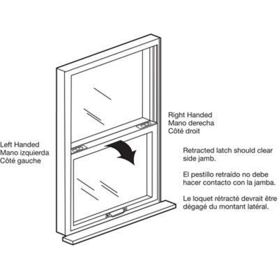 Image showing  Window Tilt Latch, 0.373 Plastic, Fits Altrium Windows, Euro White, Left and Right Hand Latches (1 Pair)