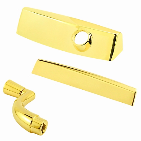 Prime-Line Casement Operator Crank Handle with Cover and Undercover, Right Hand, Brass (1 Kit)