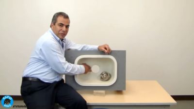 Image showing  Kitchen Sink Basket Strainer Drain Assembly 3-1/2 in. to 4 in. with Putty Stainless Steel Deep Pressure Cup