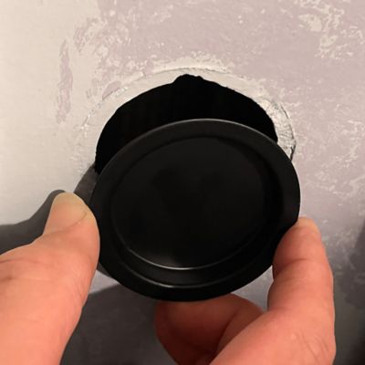 Image showing  Closet Door Finger Pull, 2 in., Matte Black Finish (2 Pack)