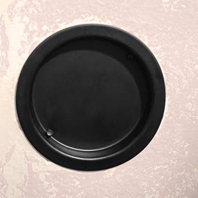 Image showing 5 th Prime-Line Closet Door Finger Pull, 2 in., Matte Black Finish, 2 pk.