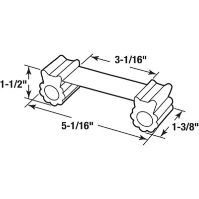 Image showing  Door Stop, Flexible Stainless Steel Flat Strap, Brown Rubber Retainers, Fits Up To 3 in. Thick Doors (Single Pack)