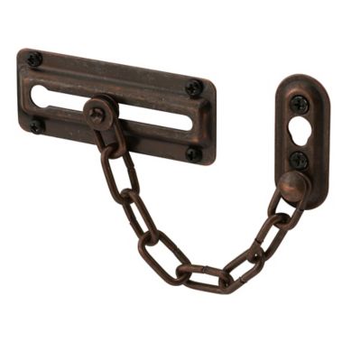Prime-Line Door Guard with Steel Chain, Classic Bronze (Single Pack)
