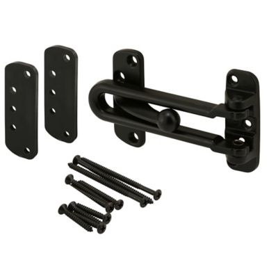 Prime-Line Swing Bar Door Guard, Matte Black Finish (Single Pack)