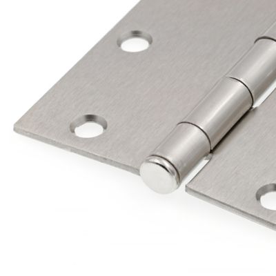 Image showing  Door HInge, Residential Smooth Pivot, 3-1/2 x 3-1/2 in., Satin Nickel, .087 in. Gauge, 12 pk., U 11502512