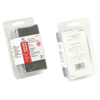 Image showing  Door HInge, Residential Smooth Pivot, 4 x 4 in., Bronze, .087 in. Gauge, 3 pk., U 1150373