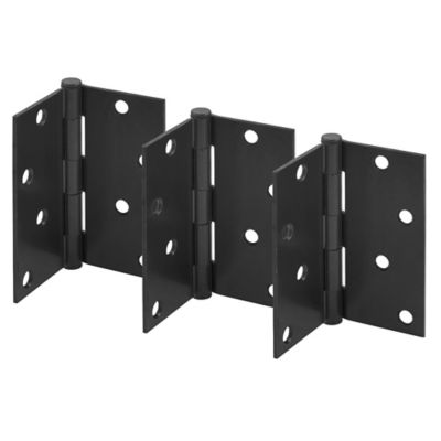 Image showing  Door HInge, Residential Smooth Pivot, 4 x 4 in., Bronze, .087 in. Gauge, 3 pk., U 1150373