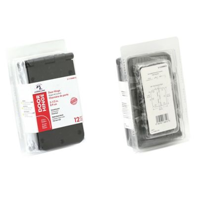Image showing  Door Hinge, Residential, Smooth Pivot, 3-1/2 in., Matte Black Finish, 12 pk., U 11505812