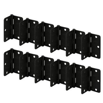 Image showing  Door Hinge, Residential, Smooth Pivot, 3-1/2 in., Matte Black Finish, 12 pk., U 11505812