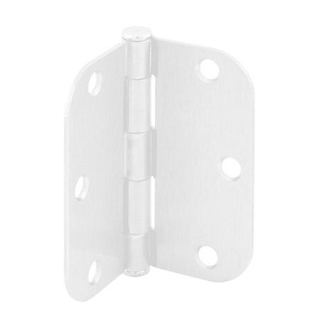 Prime-Line Door Hinge Residential Smooth Pivot 3-1/2 in., x 3-1/2 in., White Finish .087 in., Gauge 12 Pack