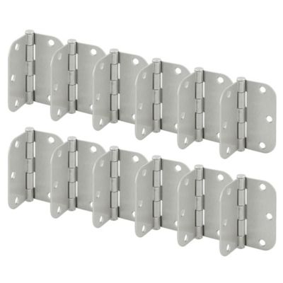 Image showing  Door HInge, Residential Smooth Pivot, 3-1/2 x 3-1/2 in., Satin Nickel, .087 in. Gauge, 12 pk., U 11508512