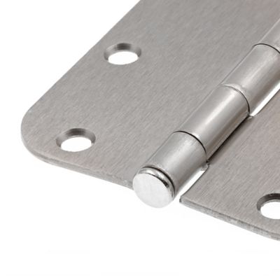 Image showing  Door HInge, Residential Smooth Pivot, 3-1/2 x 3-1/2 in., Satin Nickel, .087 in. Gauge, 3 pk., U 1150853