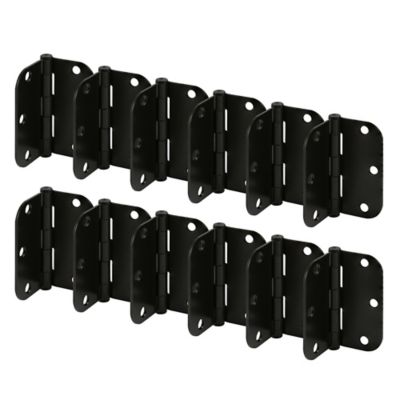 Image showing  Door Hinge, Residential, Smooth Pivot, 3-1/2 in., Matte Black Finish, 12 pk., U 11508812