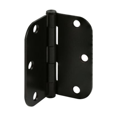Prime-Line Door Hinge Residential Smooth Pivot 3-1/2 x 3-1/2in., Matte Black Finish, .087 in., Gauge, 3 pk.