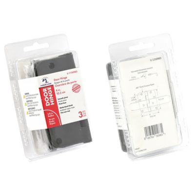 Image showing  Door HInge, Residential Smooth Pivot, 4 x 4 in., Matte Black, .087 in. Gauge 3 pk., U 1150983