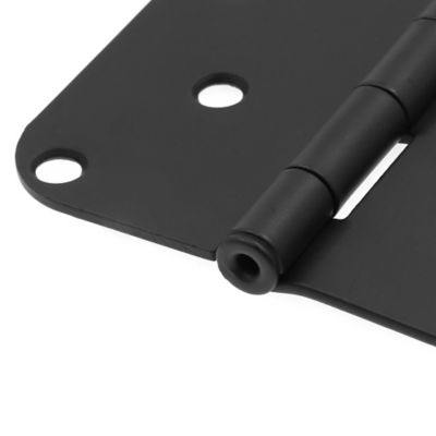 Image showing  Door HInge, Residential Smooth Pivot, 4 x 4 in., Matte Black, .087 in. Gauge 3 pk., U 1150983
