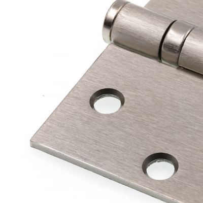 Image showing 6 th Prime-Line Door Hinge Commercial Smooth Pivot 2 Ball Bearing 4-1/2 in., x 4-1/2 in., Satin Nickel Finish .134 in., Gauge 3 Pack