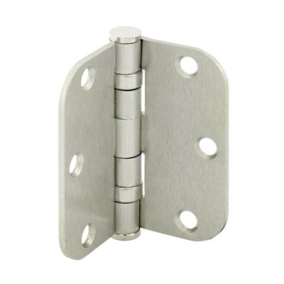 Prime-Line Door Hinge, Commercial, Smooth Pivot, 2 Ball Bearing, 3-1/2 in., Satin Nickel Finish, 3 pk., U 1156953