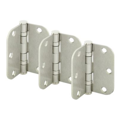 Image showing  Door Hinge, Commercial, Smooth Pivot, 2 Ball Bearing, 3-1/2 in., Satin Nickel Finish, 3 pk., U 1156953