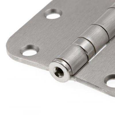 Image showing 5 th Prime-Line Door Hinge, Commercial, Smooth Pivot, 2 Ball Bearing, 3-1/2 in., Satin Nickel Finish, 3 pk., U 1156953